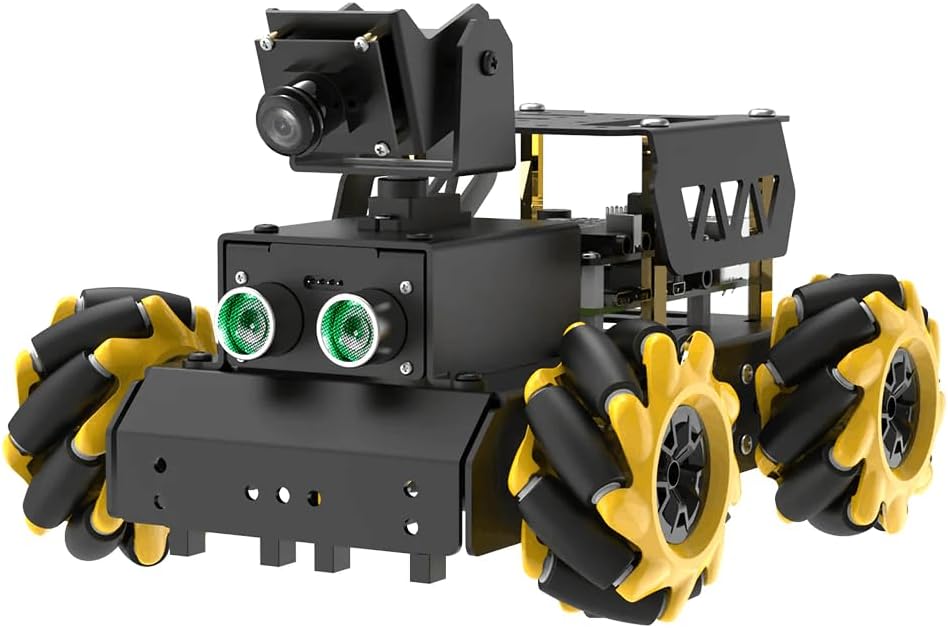 TurboPi Robot Car para RaspberryPi AI Vision Camera Programable Smart Robot Car Kit, clasificación de color, seguimiento de línea, reconocimiento de objetivos, evitación de obstáculos, soporte Python Linux, kit estándar sin RPi