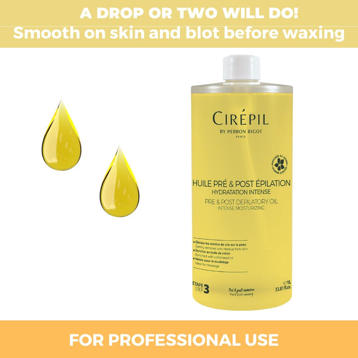 Aceite Pre-depilatorio Cirépil | Protege la piel y elimina los resi...