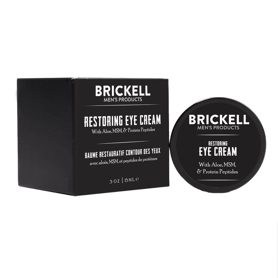 Brickell Men's - Crema restauradora para debajo de los ojos par...