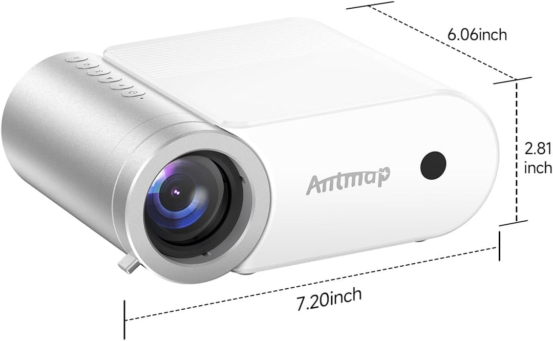 Mini proyector con WiFi y Bluetooth, soporte 1080P proyector portát...