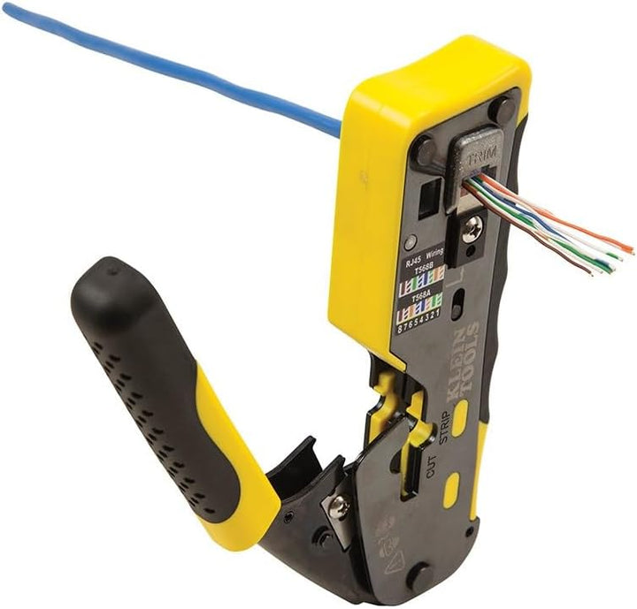 Klein Tools VDV226-110 Crimpadora de cables de datos modulares con...