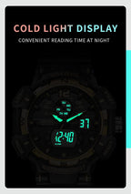 Relojes para Hombre Deportivos al Aire Libre Resistente al Agua Militar Reloj de Pulsera con Fecha Multifunción Táctico LED Alarma Cronómetro