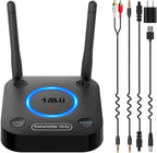 1Mii B06TX Bluetooth 5.3 Transmisor para TV a 2 auriculares inalámbricos