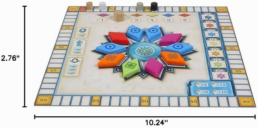 Asmodee Azul Summer Pavilion Juego de Mesa - Juego de Estrategia de Colocación de Azulejos, Diversión Familiar para Niños y Adultos, Edades 8+, 2-4 Jugadores, Tiempo de Juego de 30-45 Minutos