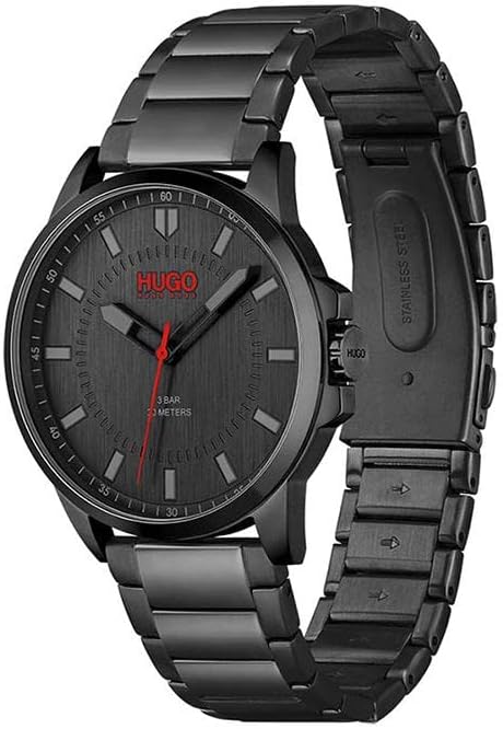 HUGO #First - Reloj de cuarzo con tres manecillas para hombre (1.693 in)