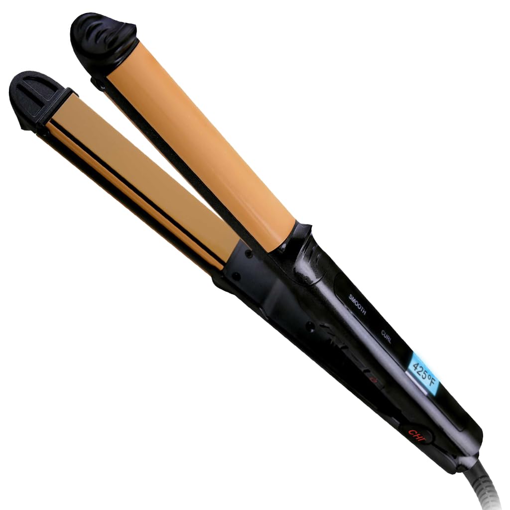 CHI Tourmaline Cerámico 3 en 1 Multi Styler, Plancha para Rizar y O...