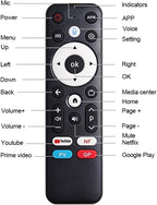 Android TV Box 14.0, YouTube certificado 4K 4GB/32GB RK3539 10/100M Ethernet