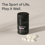 Sports Research Suplemento de biotina vegana extra fuerte (vitamina...