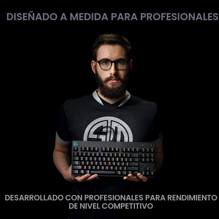 Logitech G PRO Teclado Mecánico para Juegos, Diseño Ultra Portátil...