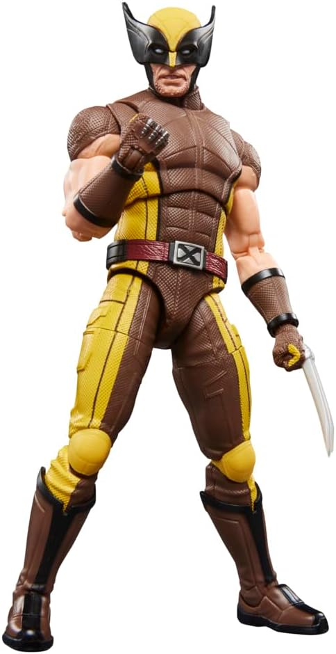 Marvel Legends Serie Wolverine (traje marrón), figura de acción de...