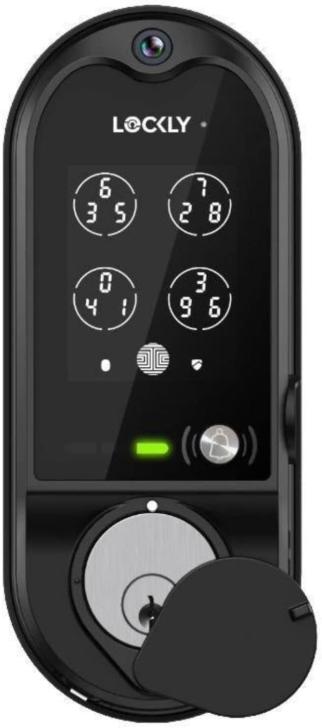 Lockly Vision Cerradura Inteligente con Cámara de Video/Timbre de Audio de 2"