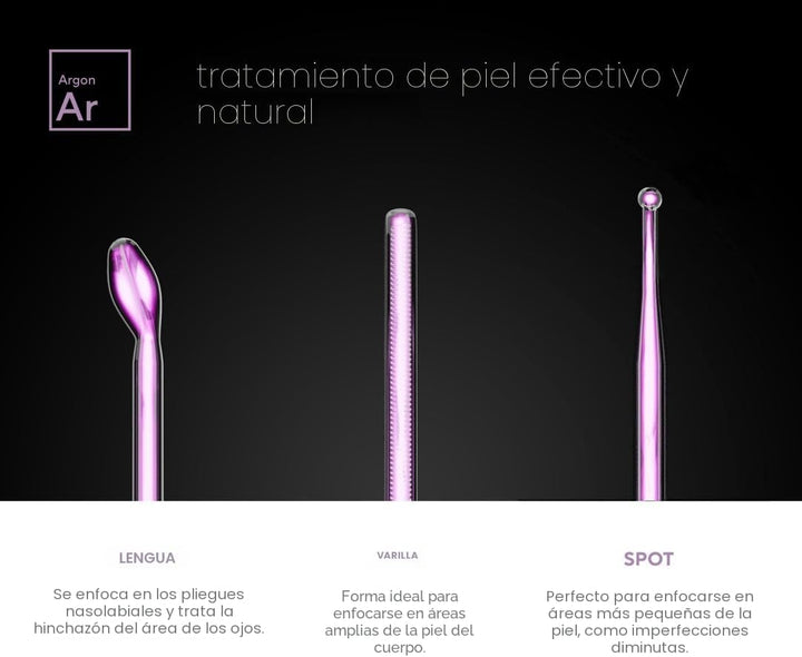 NuDerma - Varita de terapia profesional para la piel - Máquina port...