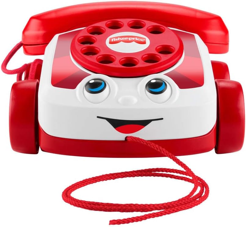 Fisher-Price Teléfono de charla roja para bebé edición del