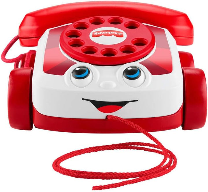 Fisher-Price Teléfono de charla roja para bebé edición del