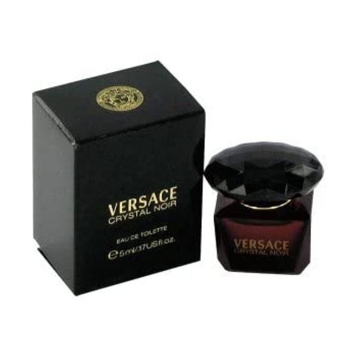 Versace Crystal Noir Eau de Toilette Mini para mujer, 0.17 onzas