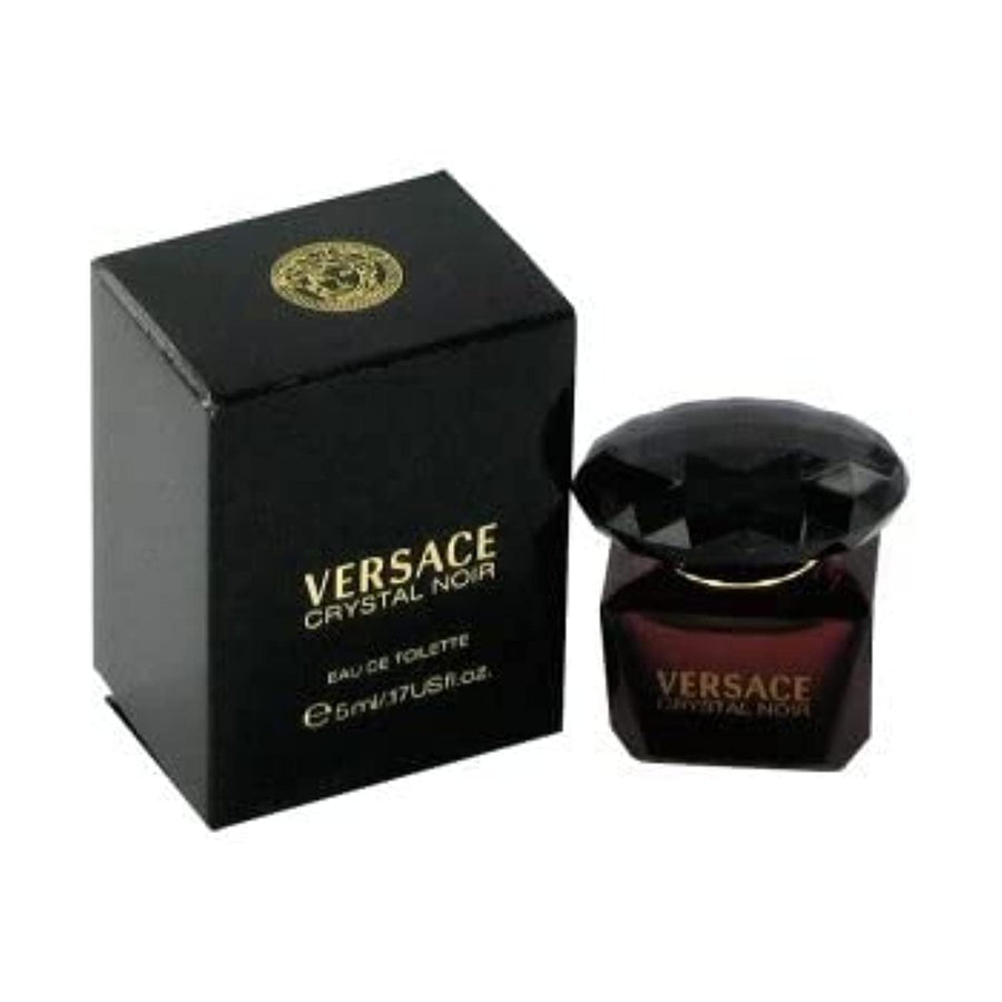Versace Crystal Noir Eau de Toilette Mini para mujer, 0.17 onzas