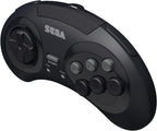 Control inalámbrico Retro-Bit SEGA Genesis de 8 botones 2,4 GHz, Negro