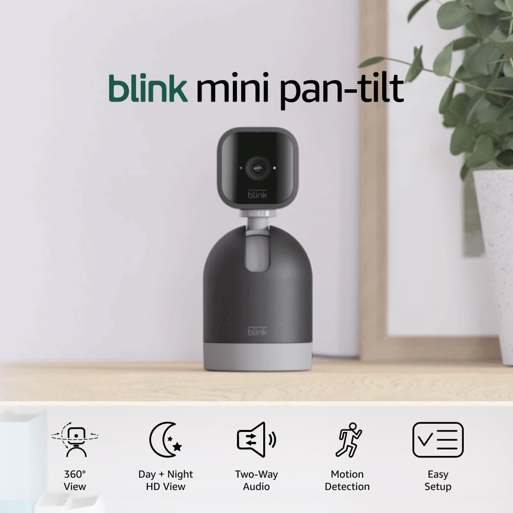 Cámara Blink Mini con paneo e inclinación (modelo más reciente), Cá...