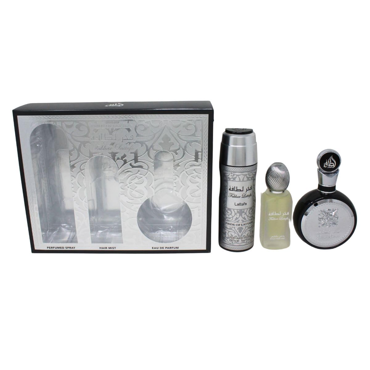 Lattafa Fakhar - Juego de 3 piezas para hombre (3.4 onzas de Eau de...