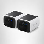 eufy Security SoloCam S220 Paquete de 2 cámaras, cámara de seguridad solar, 2-Cam Pack