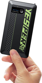 YESPER Arrancador portátil, Arrancador de motocicleta de pico de 1500A, Caja de arranque para arrancador portátil de auto, Paquete de refuerzo automático de 12V (hasta 7L de gas y motor diésel de 5.5L