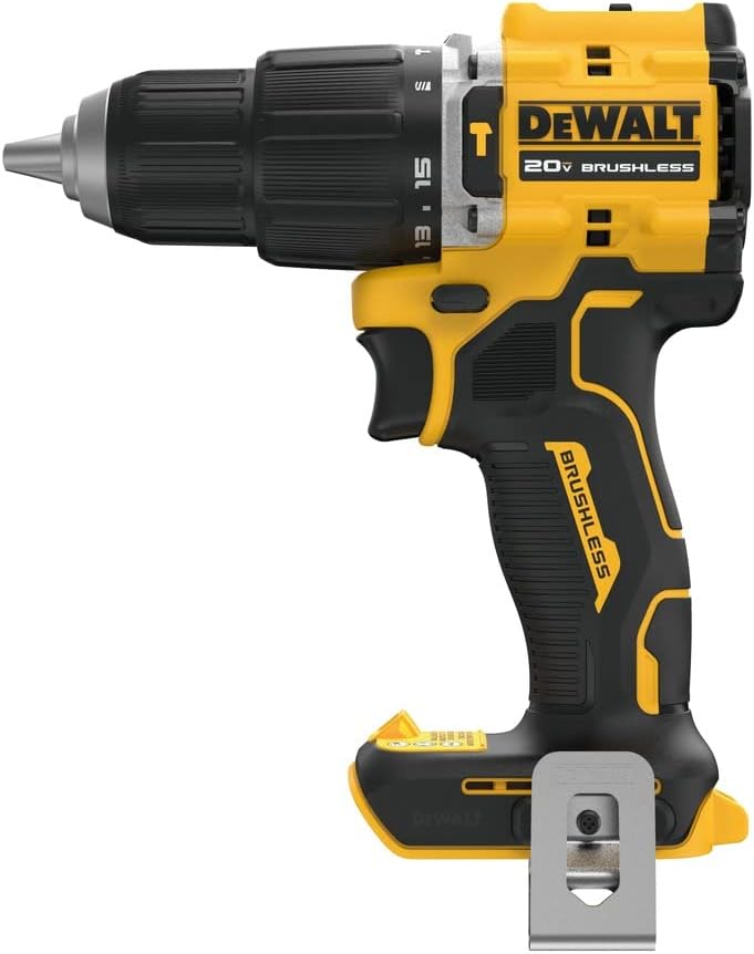 DEWALT DCD799B 20V MAX* ATOMIC COMPACT SERIES Taladro martillo inalámbrico de iones de litio sin escobillas de 1/2 pulgadas (solo herramienta)