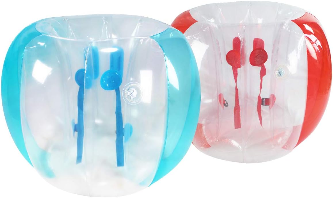 ZHUYNXIR 2 piezas pelotas de sumo para adultos, pelotas de rebote con parachoques para niños, pelota inflable de rebote para niños, pelota zorb corporal para juegos en equipo al aire libre para niños