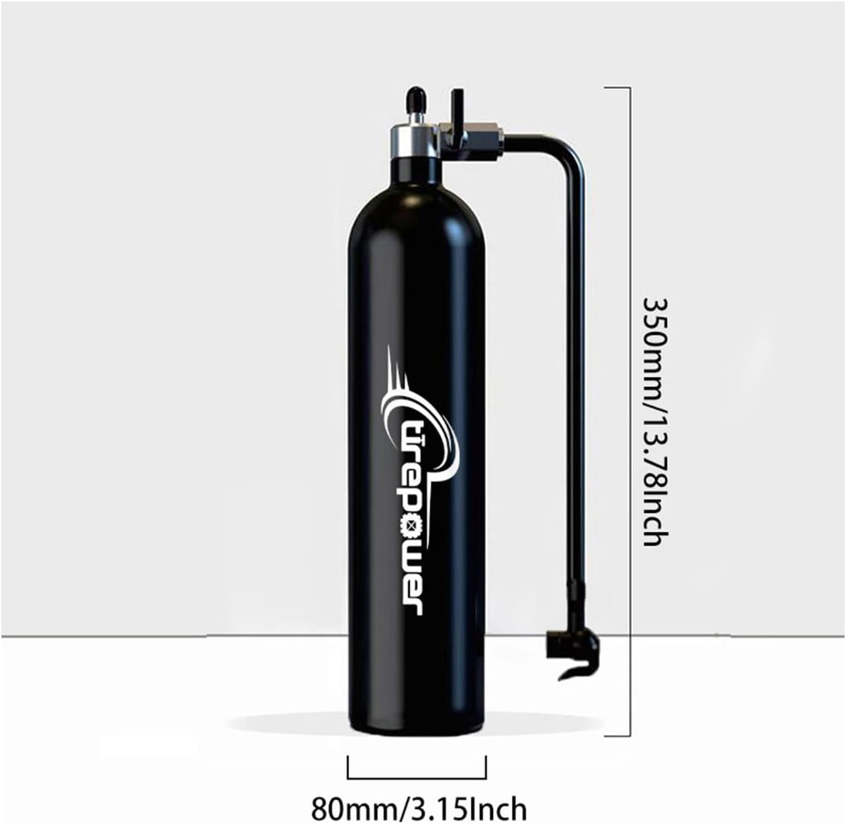 Ctrepower Tanque de aire para inflar neumáticos de bicicleta sin cá...