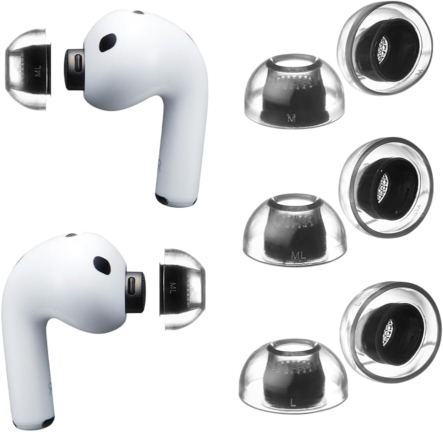 AZLA Crystal AirPods Pro 3 - Puntas de repuesto de silicona de ajuste
