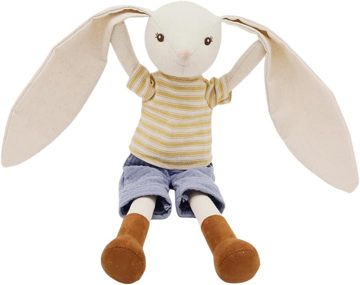 Mikee Fluffie Peluche de conejo de 15 pulgadas para bebé, muñeca de...