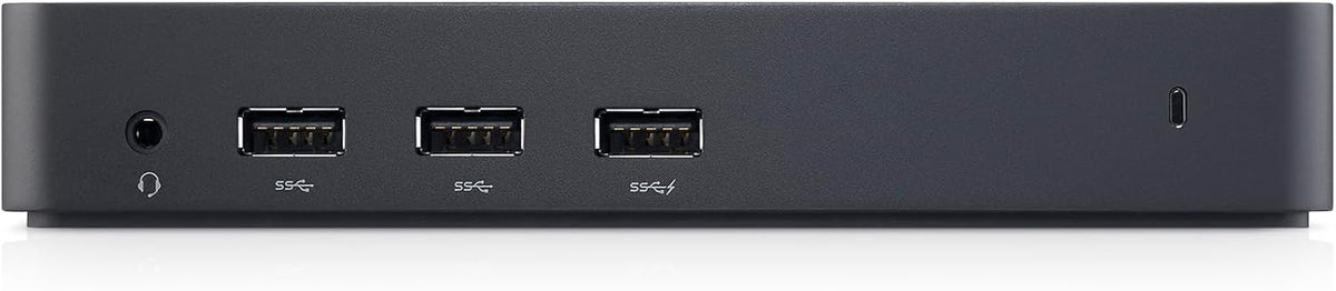 Dell Estación de acoplamiento de triple pantalla USB 3.0 Ultra HD/4K (D3100), color negro