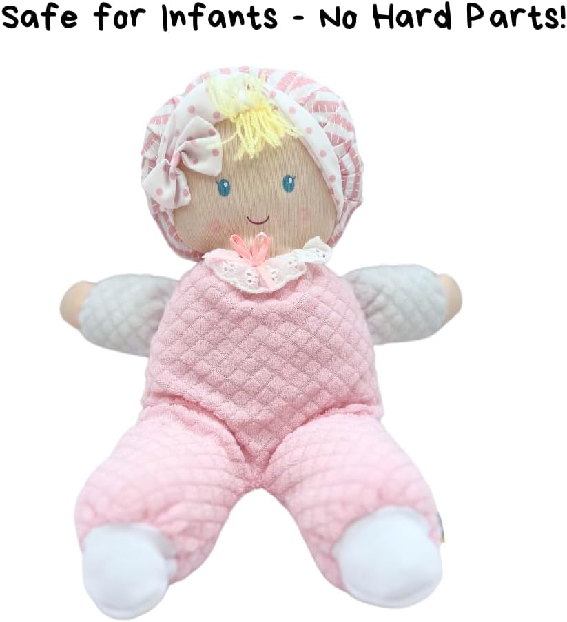 Genius Baby Toys Muñeca de bebé suave - Acogedora y suave - Perfect...
