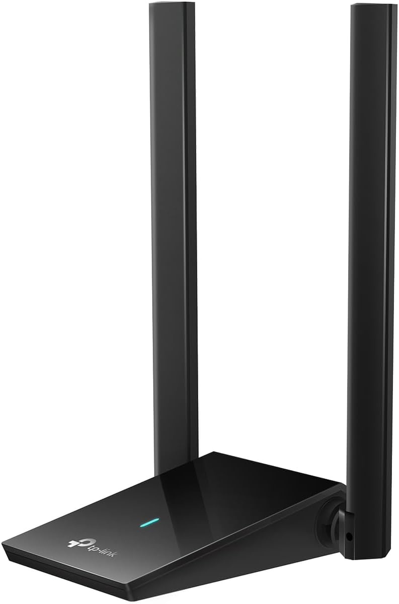 TP-Link Adaptador USB WiFi 6 para PC de escritorio, antena WiFi de doble