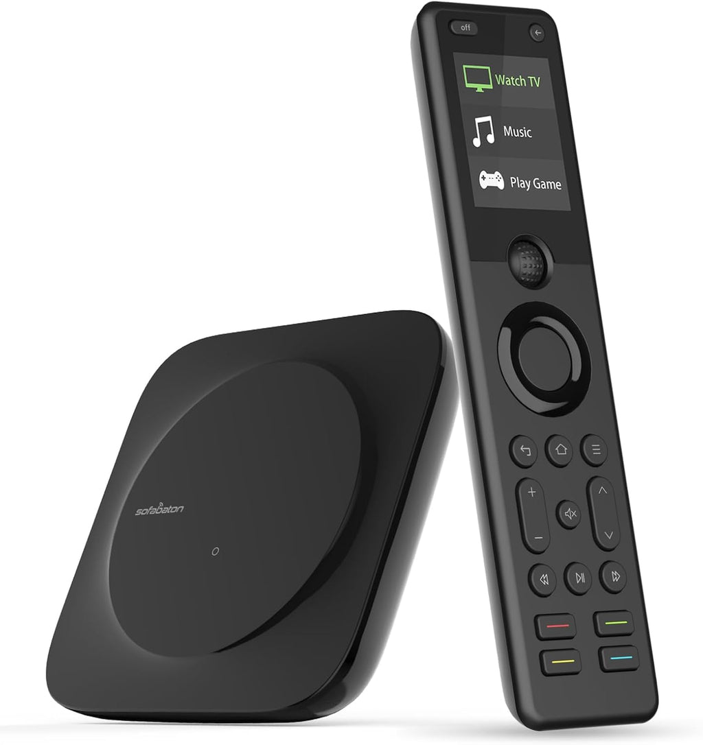 SofaBaton X1S - Control remoto universal con concentrador y aplicación, todo en uno, control remoto universal inteligente con actividades personalizadas para dispositivos IR/Bluetooth/WiFi, compatible