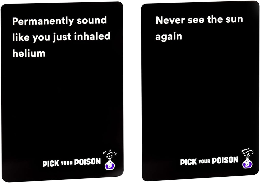 Pick Your Poison Edición familiar – Divertido juego de fiesta "Would You"