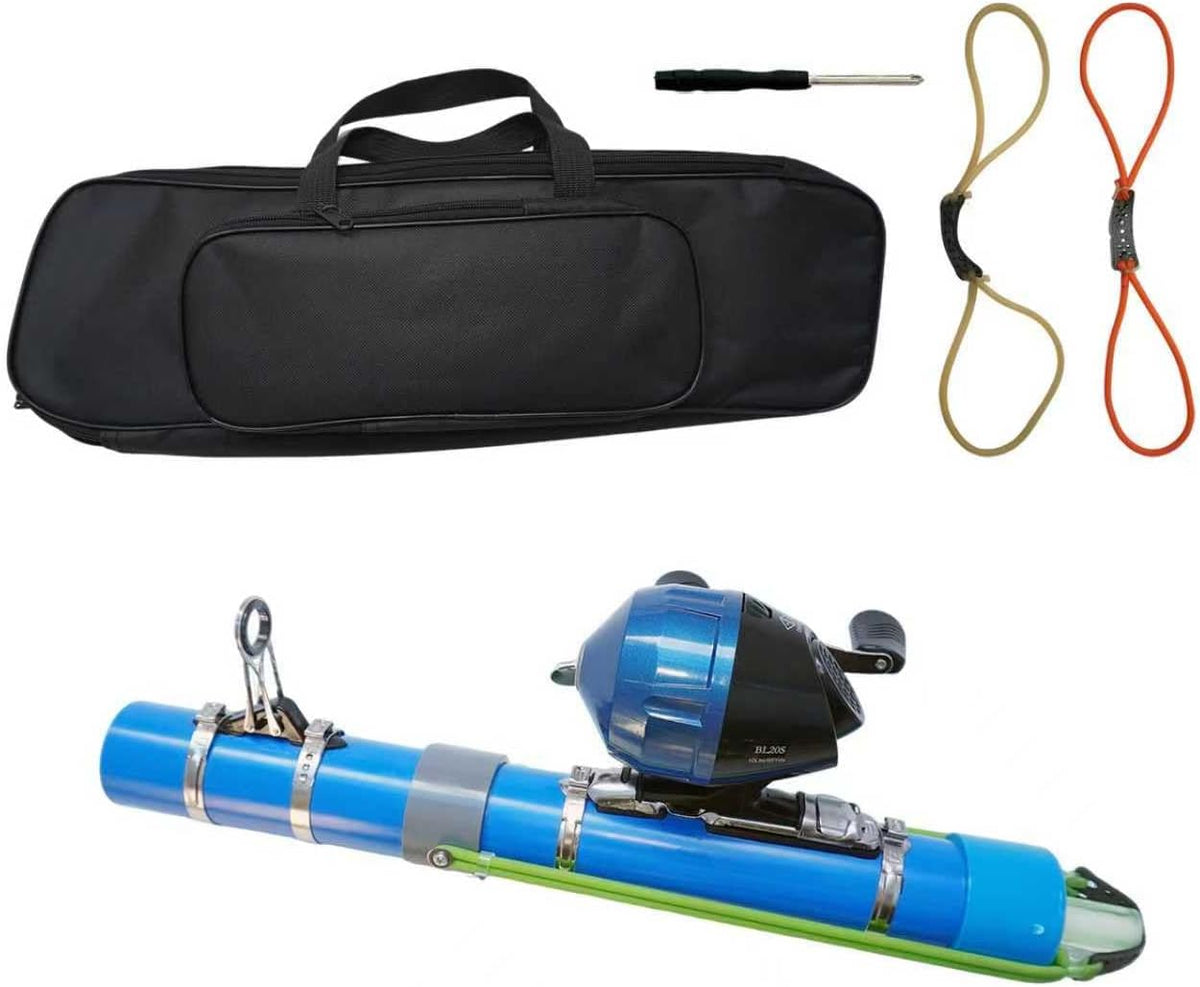 Caña de pescar catapulta, caña de pescar duradera y resistente para agua dulce y salada, lanzador portátil de señuelos de viaje, ideal para pesca al aire libre para pescadores,