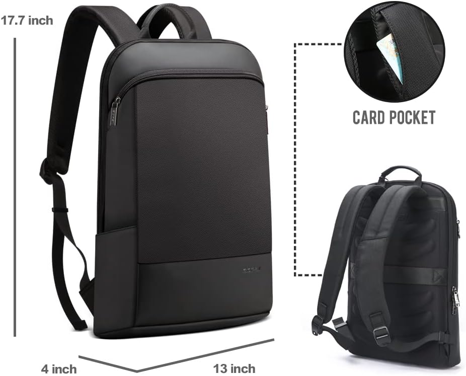 BOPai Mochila para portátil delgada de 15-15.6 pulgadas, mochila an...