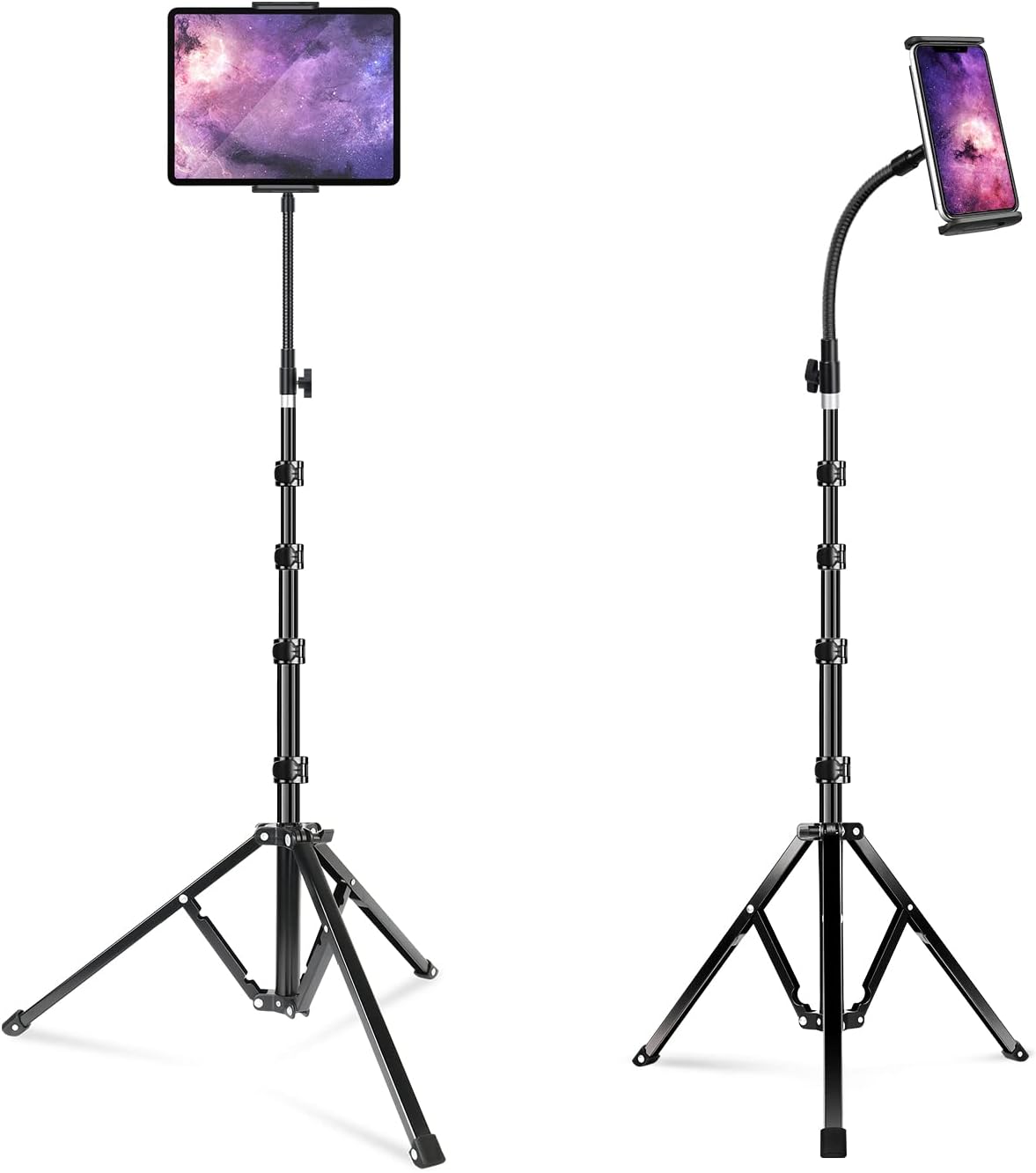 elitehood Piso ajustable del soporte del iPad de 72in, soporte resistente