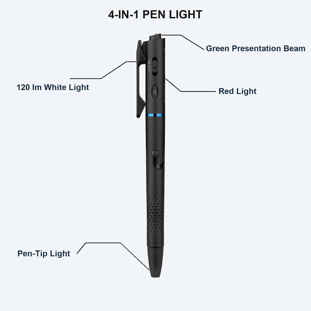OLIGHT O'Pen 3 Pen - Linterna EDC recargable USB-C, color negro