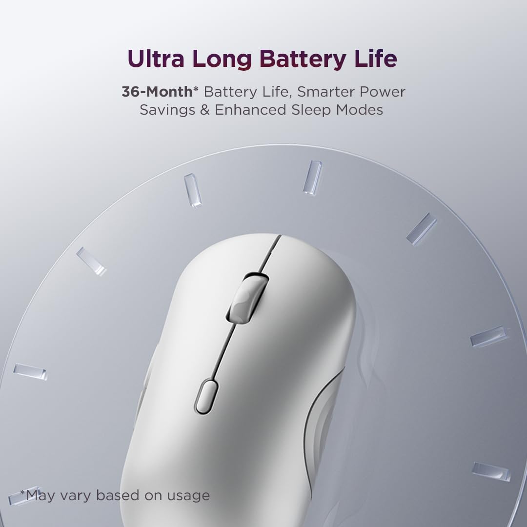 Lenovo 700 Ratón inalámbrico multidispositivo, conexión Bluetooth o...