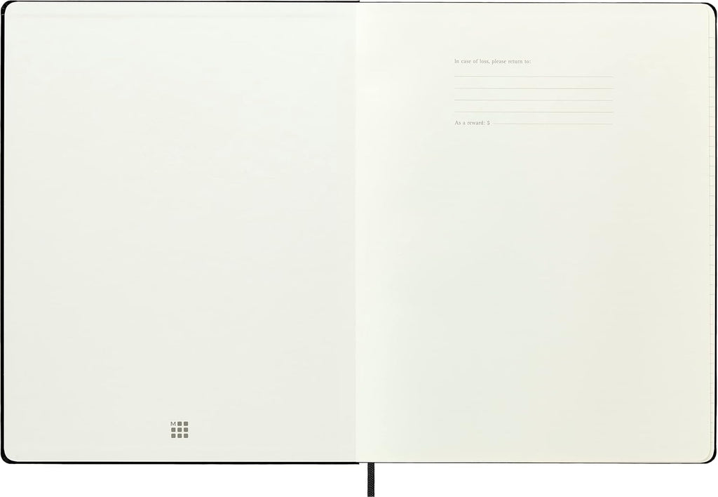 Moleskine Cuaderno, XXL, rayas, negro, tapa dura (8.5 x 11)