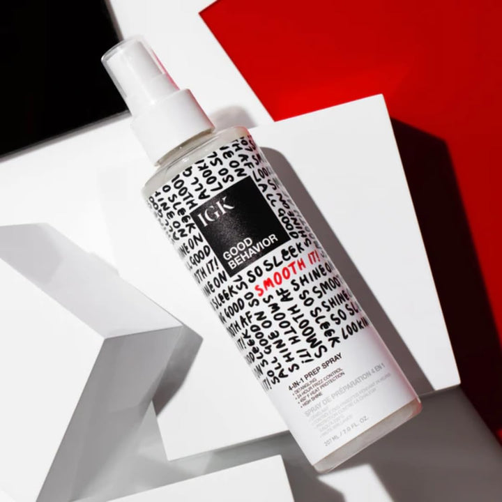 IGK GOOD BEHAVIOR Spray de preparación 4 en 1 | Tamaño completo + d...