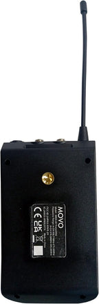 Movo WMX-20-DUO Sistema de micrófono inalámbrico UHF de 48 canales con 1 receptor