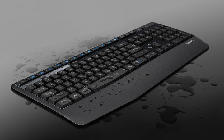 Logitech Teclado inalámbrico K345 - Teclado de tamaño completo con...