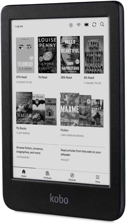 Kobo Clara BW eReader Pantalla táctil antideslumbrante