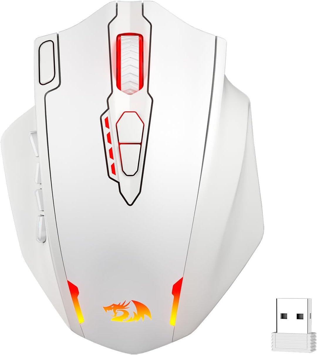 Redragon M913 Impact Elite ratón inalámbrico para juegos, ratón RGB...
