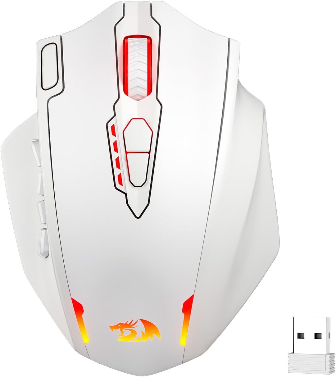 Redragon M913 Impact Elite ratón inalámbrico para juegos, ratón RGB...