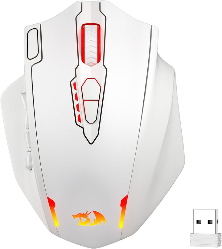 Redragon M913 Impact Elite ratón inalámbrico para juegos, ratón RGB...