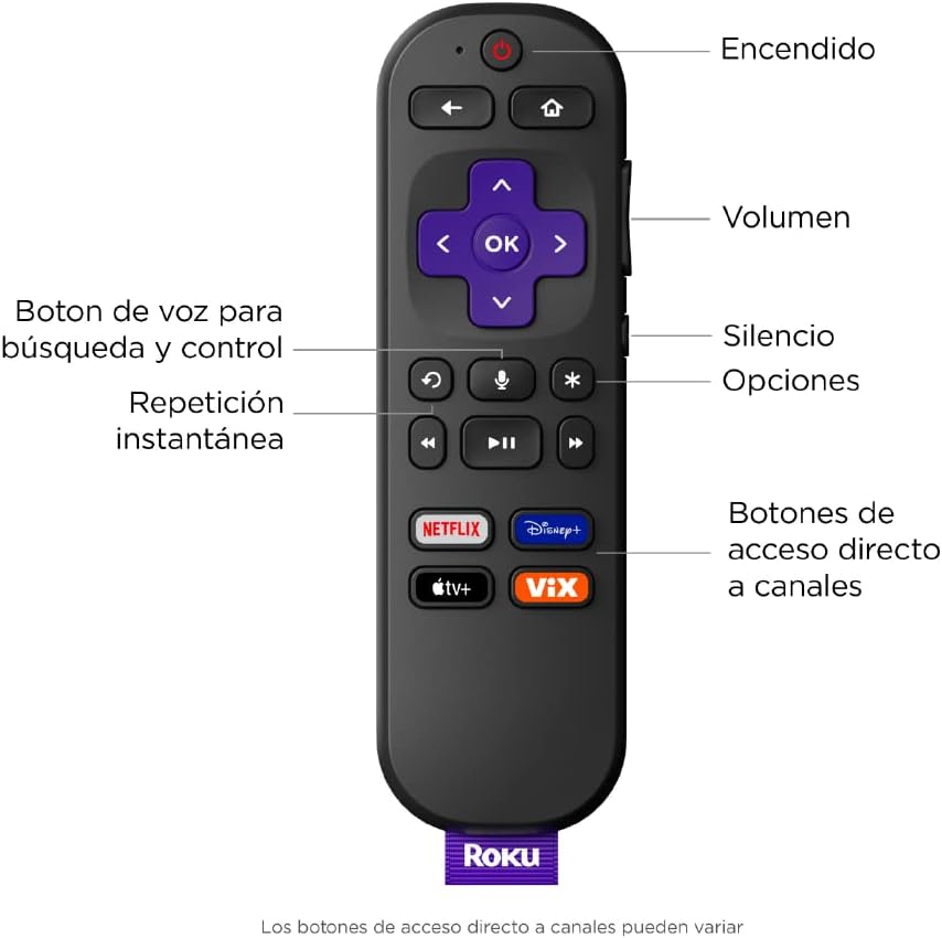 Roku Streaming Stick 4k Última Versión Smart Tv Mandos Voz