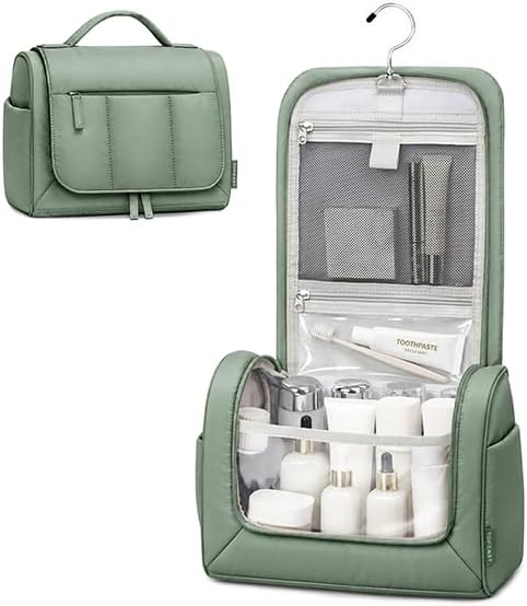 Neceser colgante de viaje para mujer, bolsa de maquillaje grande